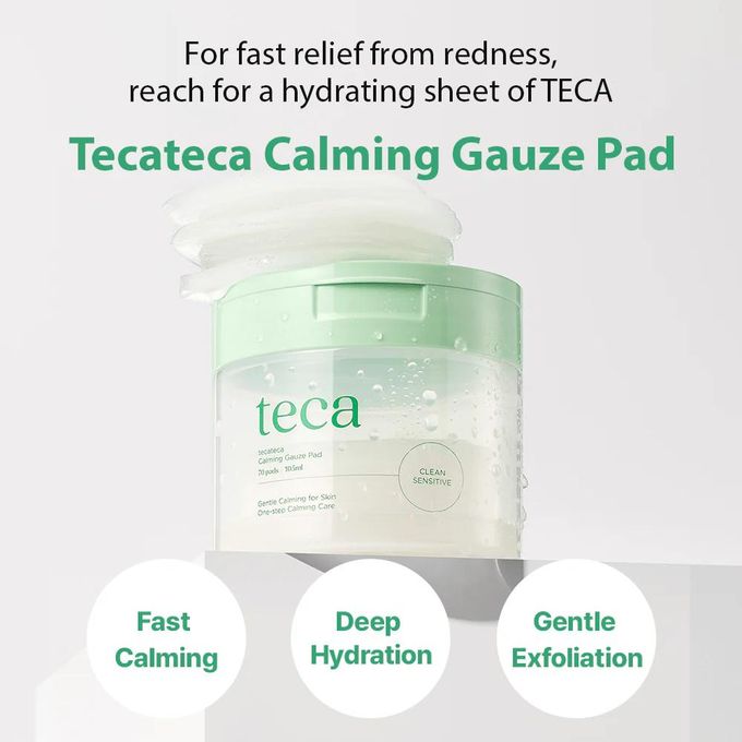 TECATECA CALMING GAUZE PADS  70PADS/105ML