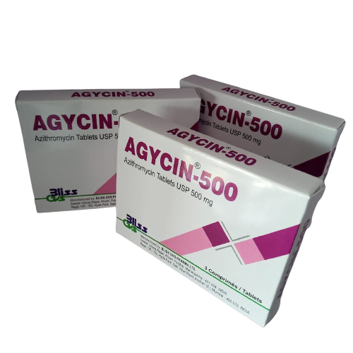 AGYCIN AZITHROMYCIN 500MG TABLETS 3'S