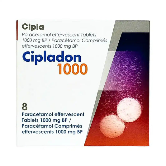 Paracetamol - Cipladon 1g Tablets 8 tabs